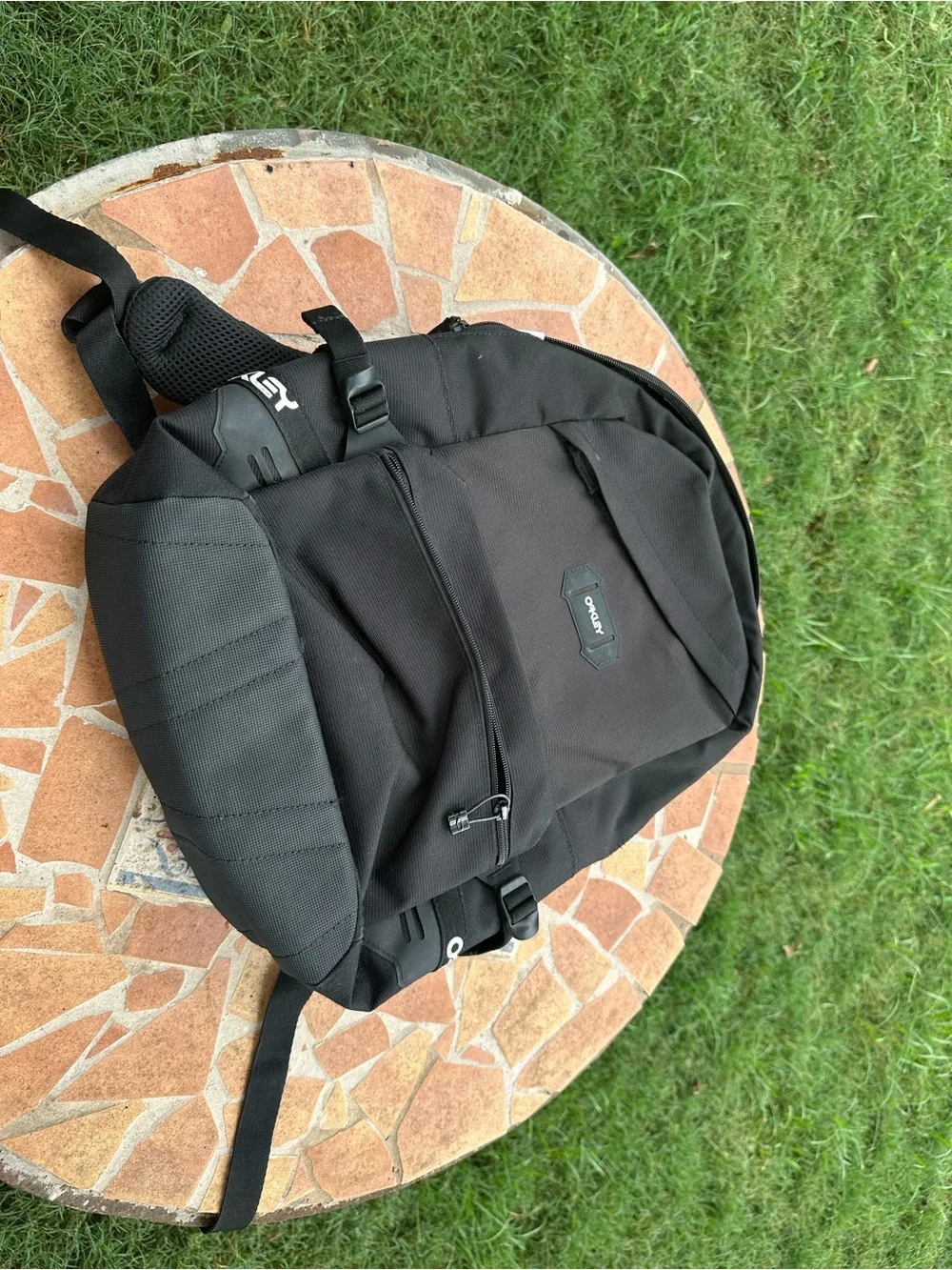 Oakley Black Commuter Backpack with Front Zip Pocket